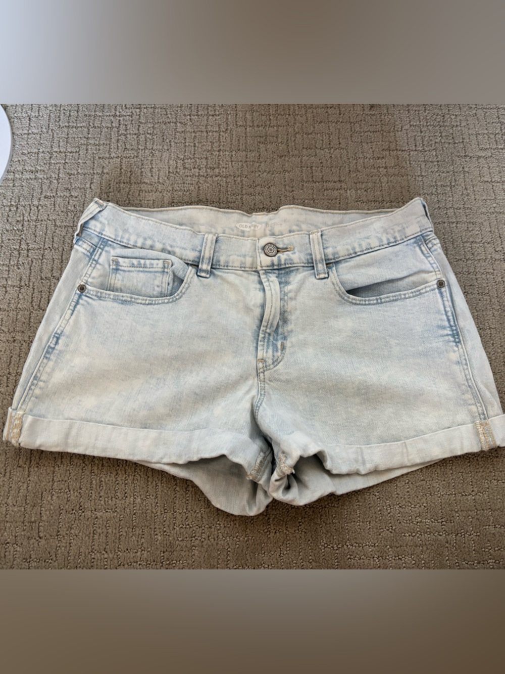 Old Navy Light Blue Denim Cuffed Shorts